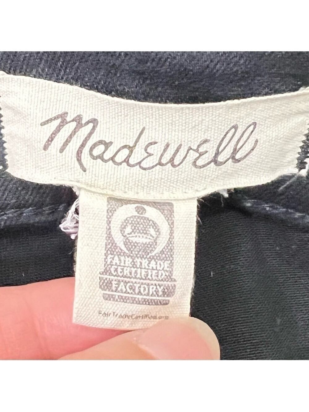 Madewell 9" Mid rise Skinny Jeans Stretch Boho Sz 27 Black - Picture 13 of 15